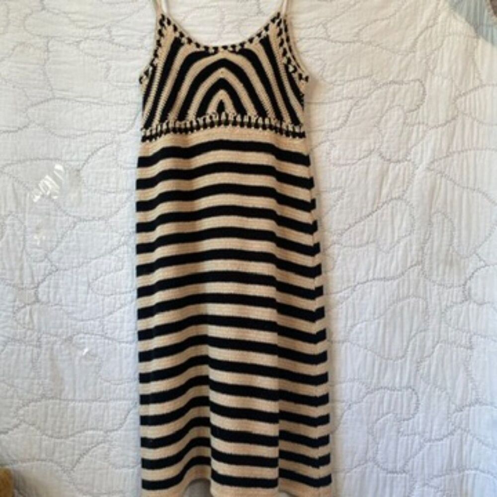 Miou Muse Black and Cream Knit Dress Size XS - Picture 9 of 11